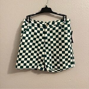 Checkered print shorts-Wild Fable